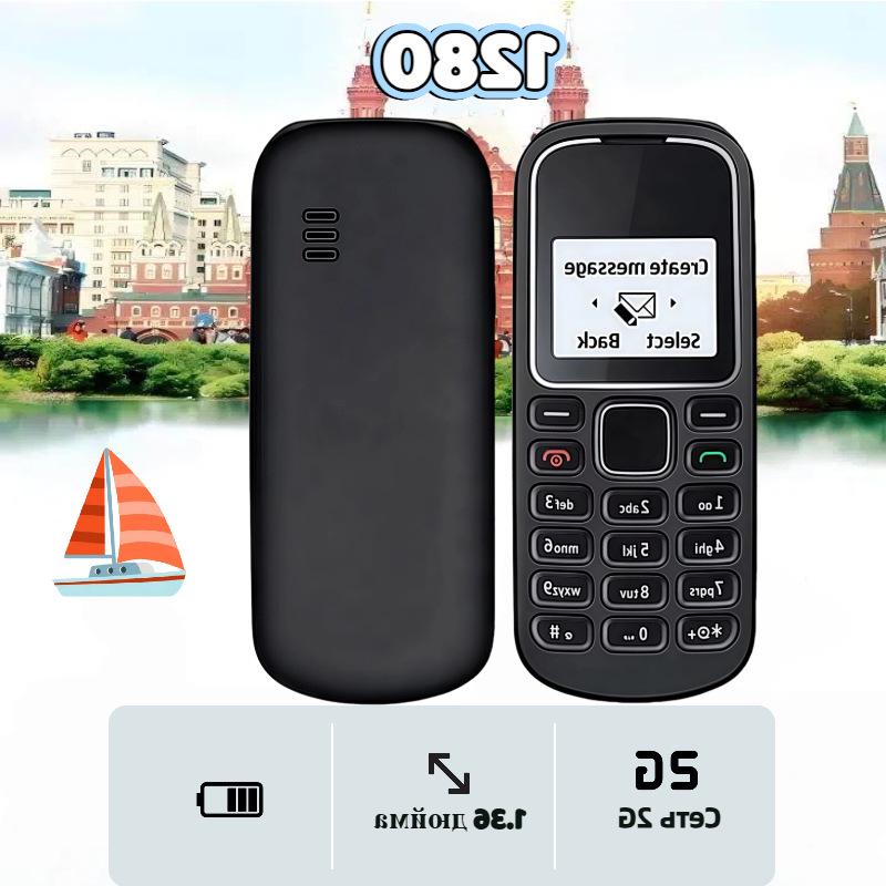 GSM2G Кнопочный телефон для пожилых: Компактный Candybar с кнопками, идеально подходит для резервного использования и зарубежных поездок.