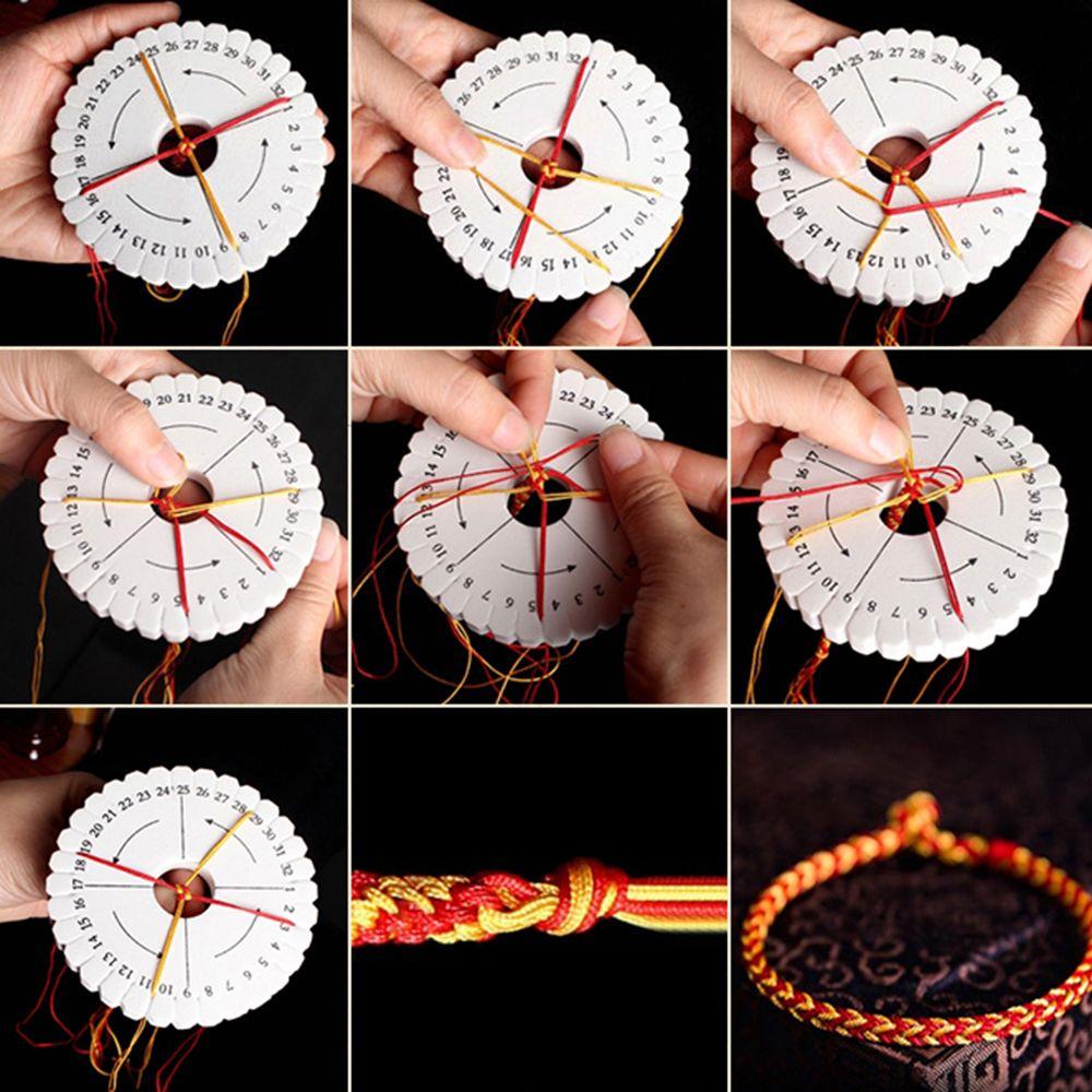 Kumihimo Braiding Disc/Disk Beading Cord Rope Weaving Jewelry Design Board Sewing Handmade Tool