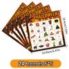 Halloween Celebration Bingo Game With Call Cards And Sticker Accessories For Kids And Family