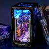 Набор для создания книжного уголка своими руками 3D Деревянный пазл Декор для вставки в книжную полку со светодиодной подсветкой Миниатюрный набор для моделирования кукольного домика Вставка Книжная закладка Набор для сборки