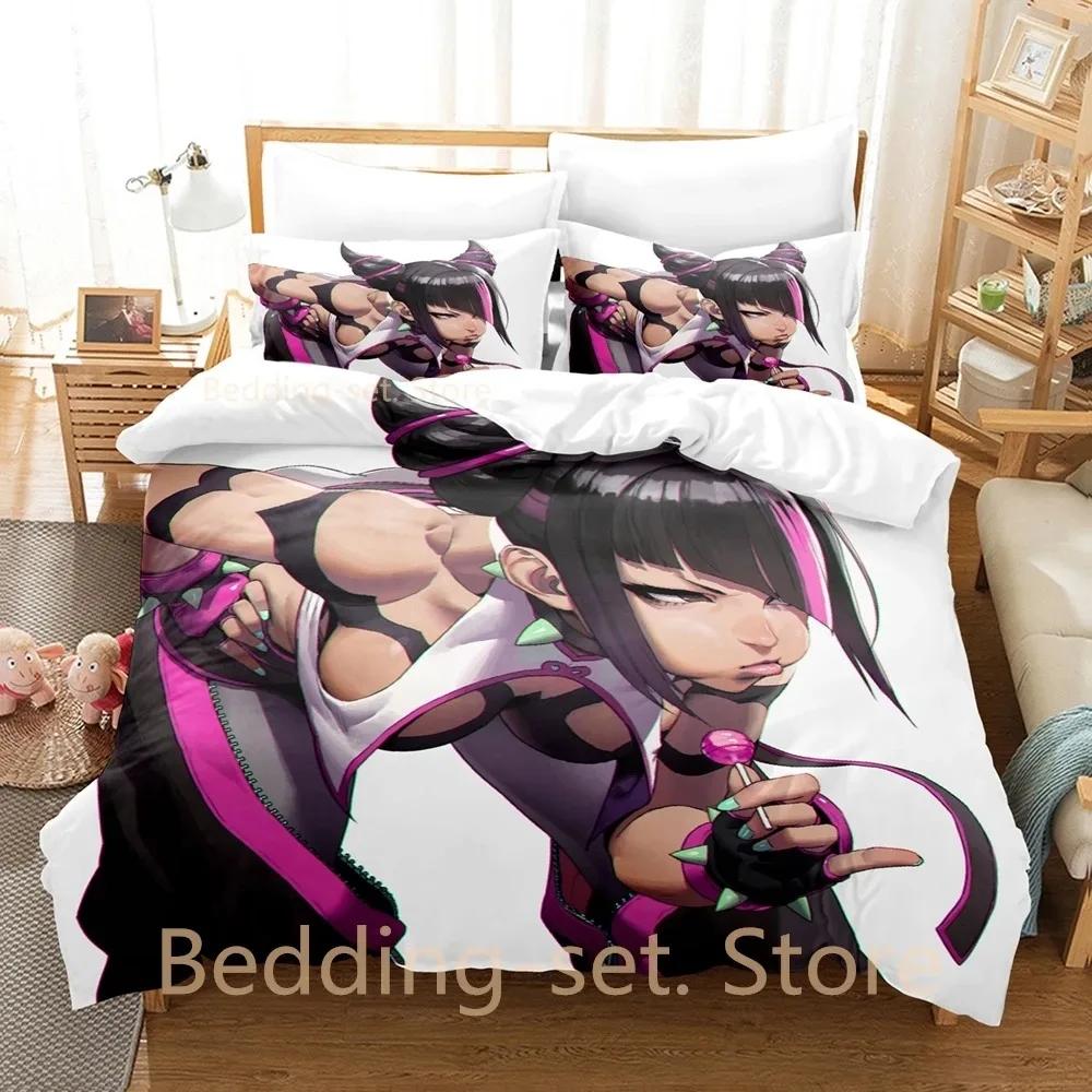 Постельное белье Juri Han Односпальный Полуторный Двуспальный Евро King Size Комплект постельного белья для спальни взрослых и детей Комплекты с пододеяльником 3D Печать Аниме Комплект постельного белья