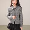 La Chapelle Korean Style Polka Dot Cardigan