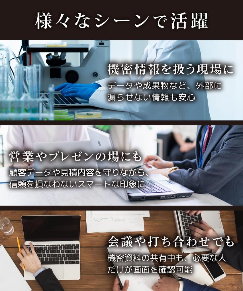 LOE (Loe) Fujitsu FMV WA1/J2 15.6-inch Anti-Spy Screen Protector, Blue Light Cut, Anti-Reflection, Note Privacy Filter (1 piece)