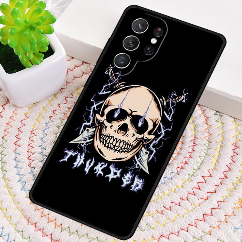 Силиконовый чехол для телефона «Молнии и кости» для Samsung Galaxy note 10 pro S26 S25 S24 S23 S22 S21 Plus S25Ultra Capa Cover
