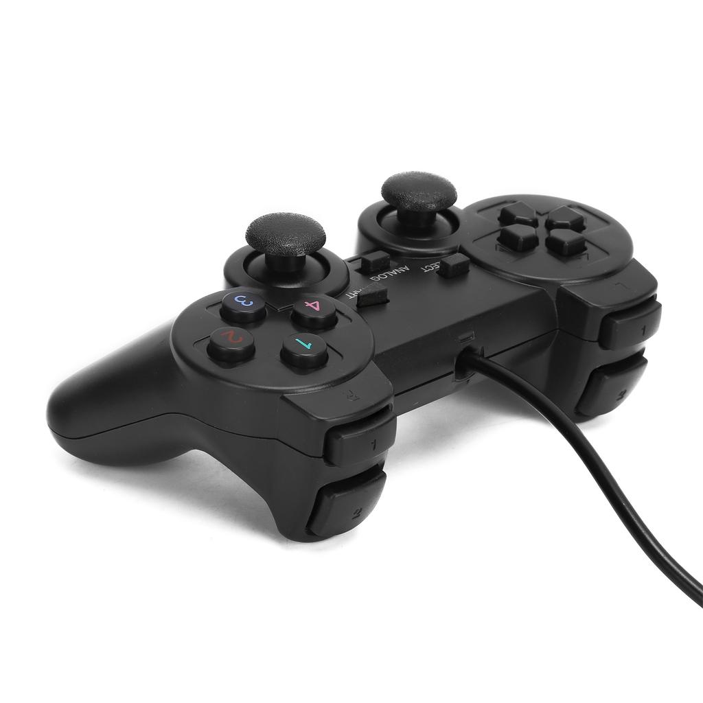 Проводной игровой контроллер в стиле ретро, USB-геймпад с кабелем длиной 5 футов для ПК, ноутбука, черный