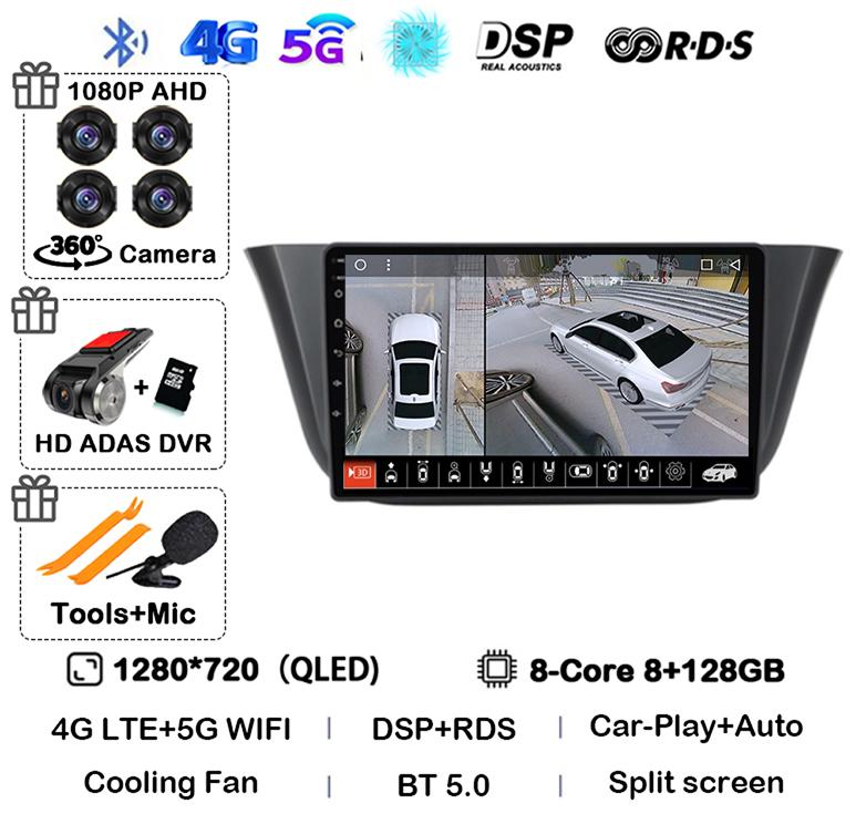 Android 14 Carplay Auto Car Radio For Iveco Daily 2013-2021 Navigation GPS Autoradio Video Multimedia Player WIFI+4G LTE Stereo