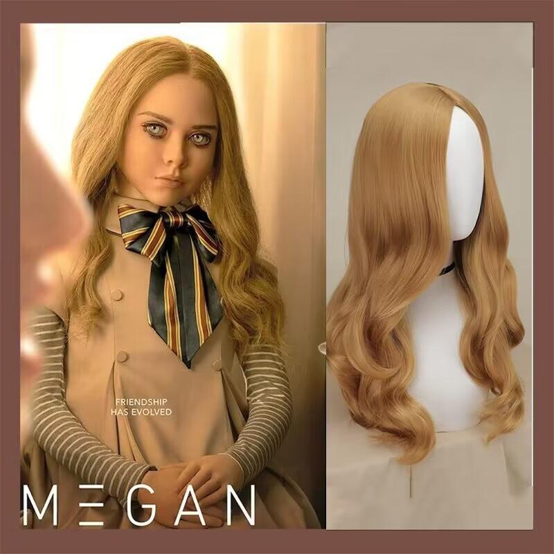 M3gan Ai Intelligent Robot Girl Wig Heat- Resistant Synthetic Hair