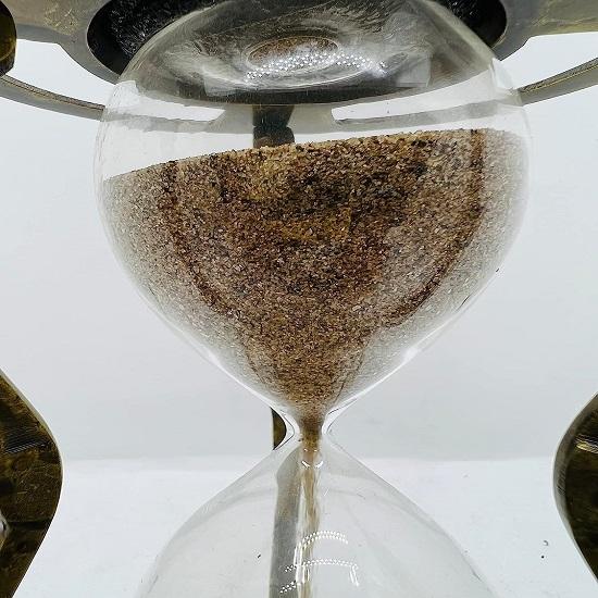 Песочные часы с зигзагообразным таймером Песочные часы Морские песочные часы. Двухсторонний красивый выгравированный дизайн Уникальный песочно-коричневый цвет