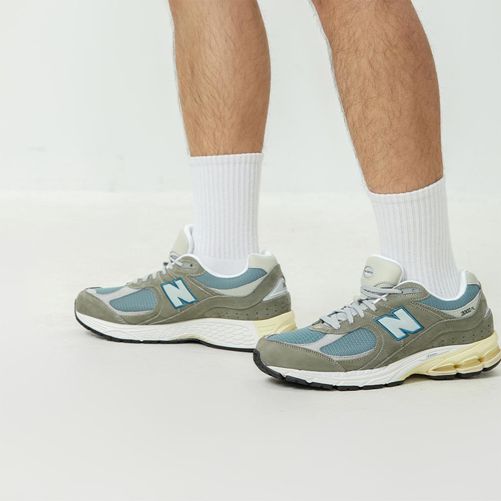New Balance 2002R Серые кроссовки унисекс Mallard Blue Холодно-серые M2002RNA