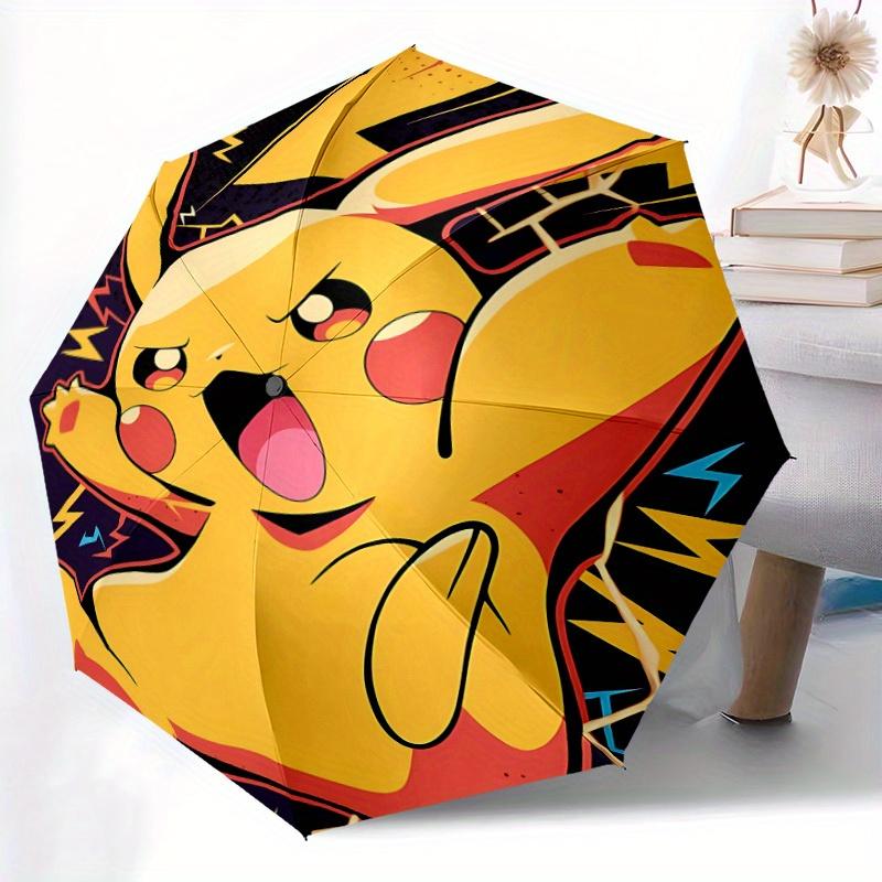 Pikachu Automatic Open Umbrella Compact Foldable Design, Durable Fabric for Casual Birthdays, Christmas s a0820095