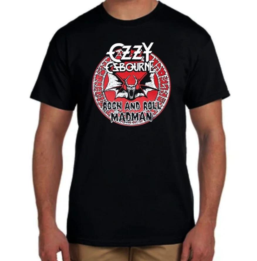 Ozzy Osbourne Rock and Roll Madman Men's Black T-Shirts