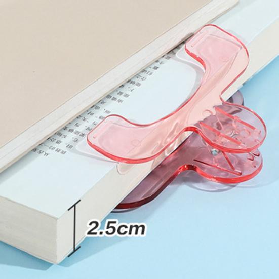 Прозрачный держатель для страниц, зажим, Hands-Free, помощник для чтения книг и документов, портативный мини-акриловый зажим для книг, для нот, студентов, профессионалов
