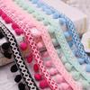 3meters/lot 2.5cm Wide Exquisite Multi-color Wool Ball Ribbon Lace DIY Ethnic Style Clothing, Home Textile Accessories, Wool Ball Lace Decoration