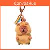Series Capybara Doll Wearing Headgear And Wings Design Plush Keyring Gift For