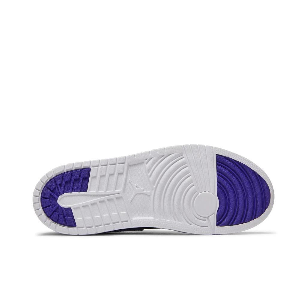 Air Jordan 1 Mid ALT PreSchool 'Black Concord' (Unisex) Black / Dark Concord / White Kids' Basketball Shoes AR6351 051