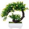  Artificial Plants Bonsai Simulated Tree Potted Plants Fake Flowers Table Potted Ornaments