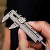 Mini Vernier Caliper Ruler with Precision Measurements Metal EDC Wrench Bottle Opener Outdoor Keychain Tool