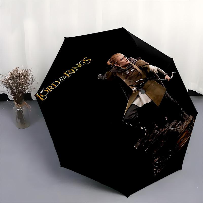 1pc Arwen Noble, Lord of the Rings Automatic Folding Umbrella - Compact 8-Rib Design, Durable Plastic & Iron1064L