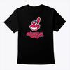 Эксклюзивная футболка Cleveland Indians "Chief Huau" - Женская и мужская, из чистого хлопка, дышащая, с коротким рукавом