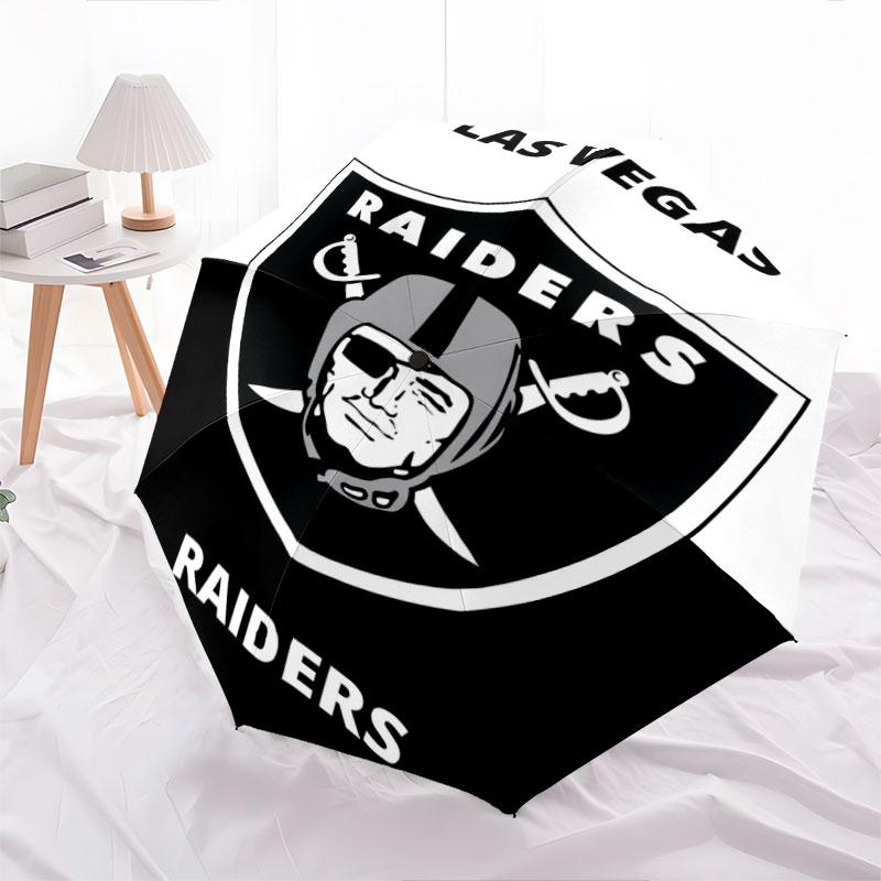 Узор Las Vegas Raiders, автоматический складной зонт, портативная и складная конструкция, 8 спиц, рождественский или день рождения подарок.