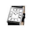 Мужские кварцевые часы Seiko квадратного дизайна SWR049 с белым циферблатом и черным кожаным ремешком [Б/У]