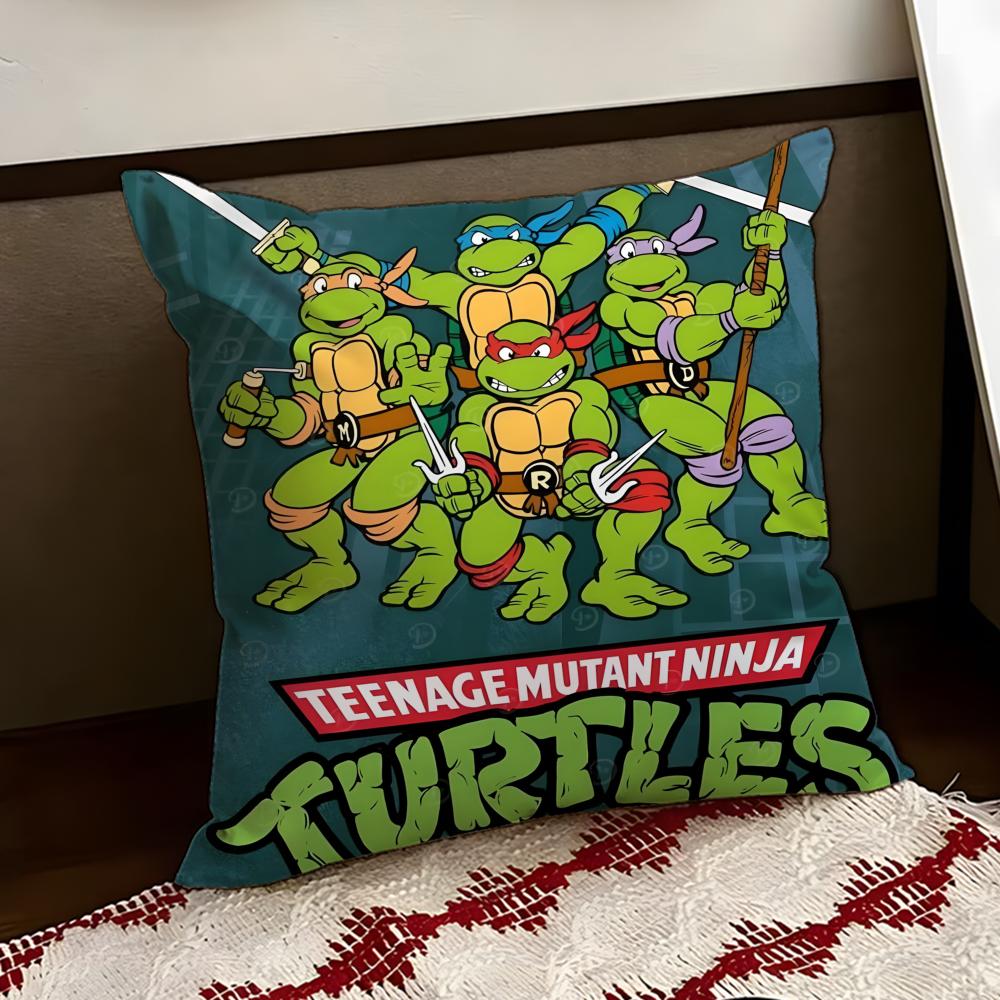Teenage Mutant NNinja Turtles Cushion Cover Reversible Soft Durable Pillow Cover Home  Car MultiScene Use for Daily Comfort