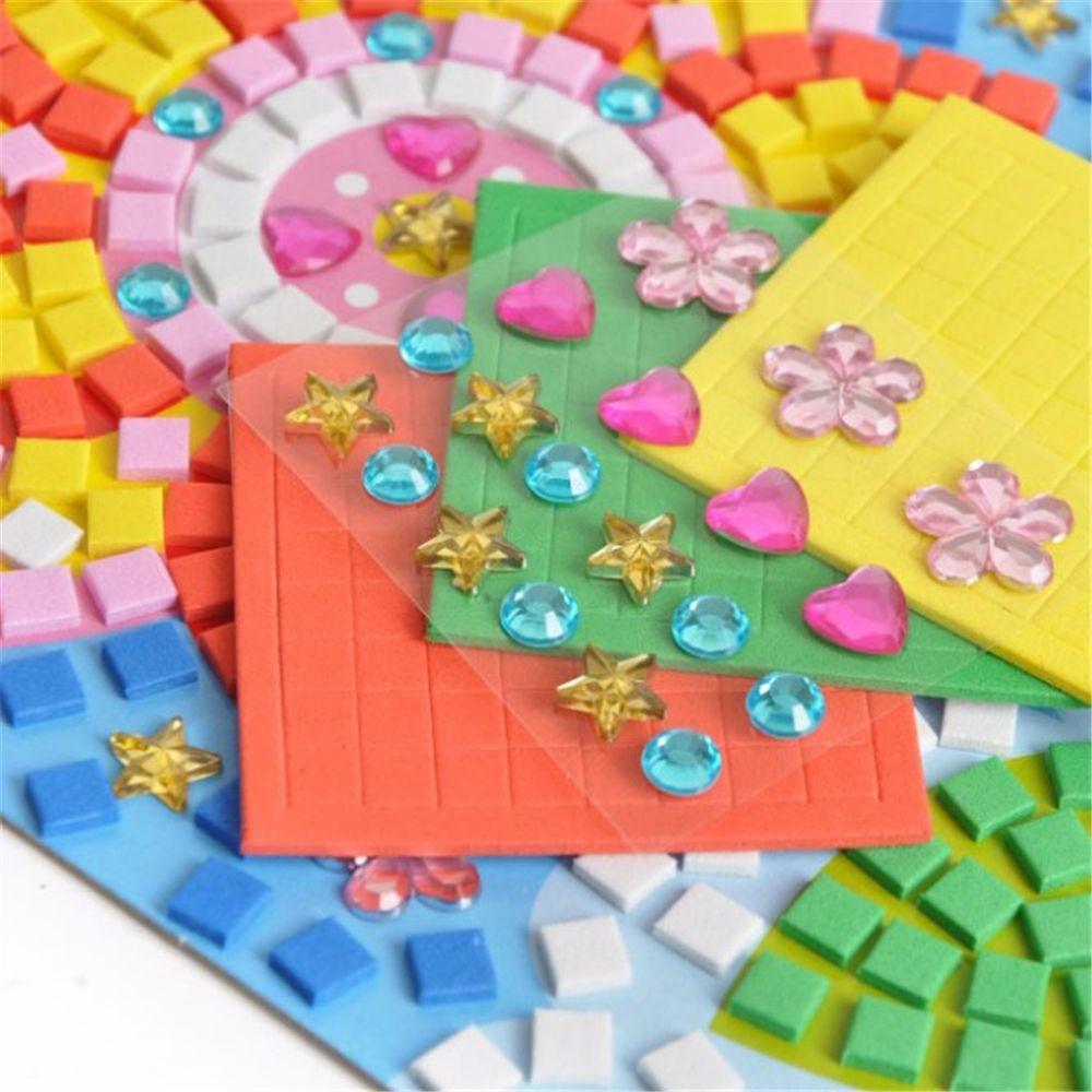 Kids Game DIY Kits Early Educational 3D Mosaics Puzzle EVA Foam Drawing Toys Stickers