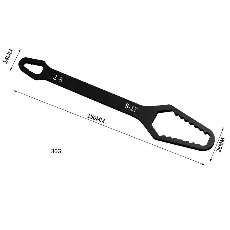 Multifunctional Bike Grip Self-lock Box Spanner Hardware Gear Household Adjustable Wrench Home Repair Tool Bicycle