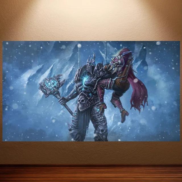 World of Warcraft Ретро Холст Постер Классическая Игра Настенное Искусство для Декора Игровой Комнаты Наклейка на Стену Живопись