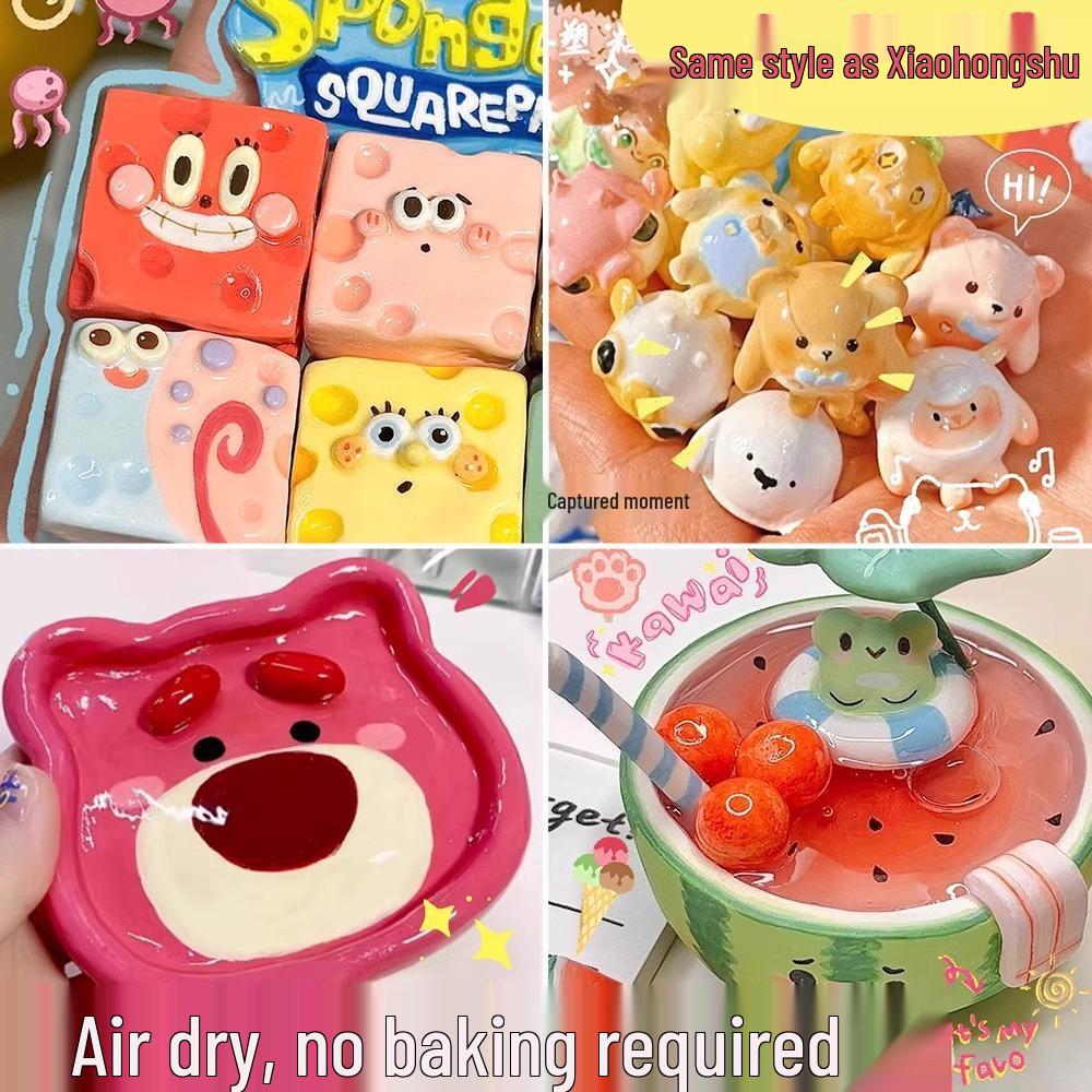 Набор глины для лепки из камня своими руками: Легкая полимерная глина и цветной пластилин для поделок