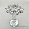Lotus Crystal Butter Lamp: Silver-Plated European-Style Candlestick for Long-Burning Tribute