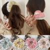 Retro Soft Knitted Hair Scrunchies Fashion Lace Elastic Hair Band Rubber Band Headband For Girl Ponytail Holder Hair Accessories