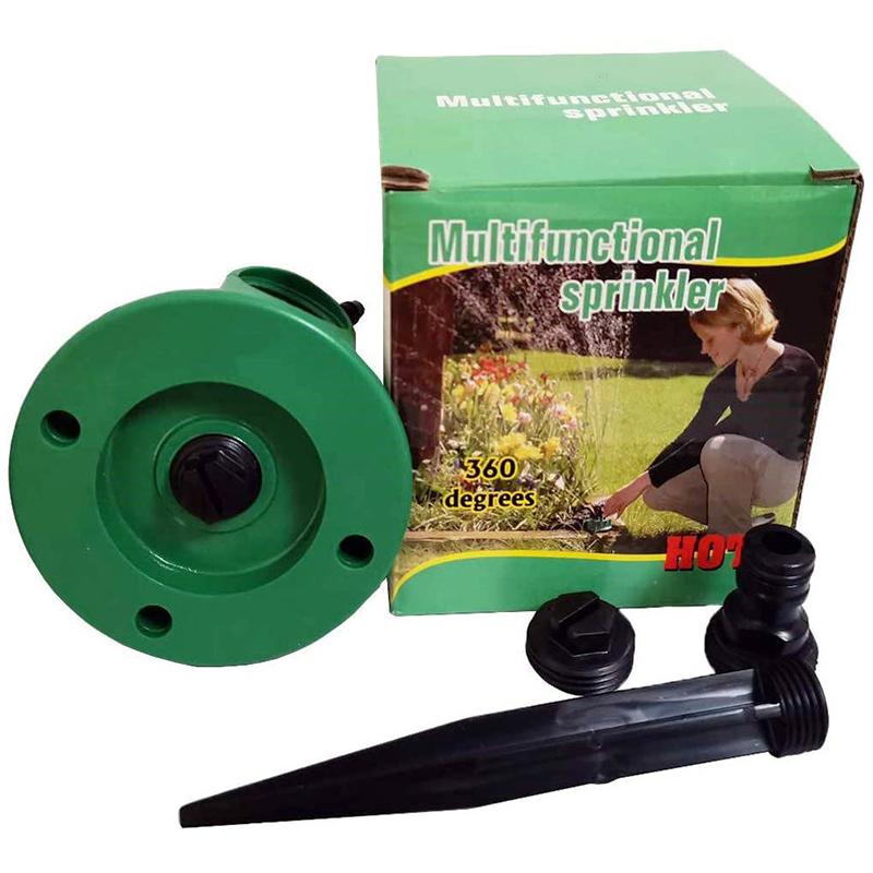 1pcs 12 Hose Heads 360° Adjustable Watering Sprinkler, Garden Sprinkler, Lawn Sprinkler Head Automatic Garden Yard Sprinkler Irr