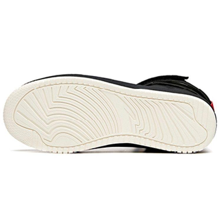 Anta Fleece Casual High-Top Sneakers Men Sneakers Black Red 912048900-1