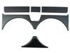 BRIGHTZ Carbon Fiber Stainless Steel Front Drink Holder Panel for Toyota Prius and 65 Fits and H65 5-Piece 60, 61, (DRI-COV-002) - ZVW60, ZVW65,