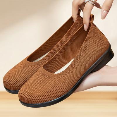 Обувь женская обувь универсальная летняя новая однопедальная на плоской подошве старые пекинские тканевые туфли мягкая подошва не устают ноги повседневная обувь
