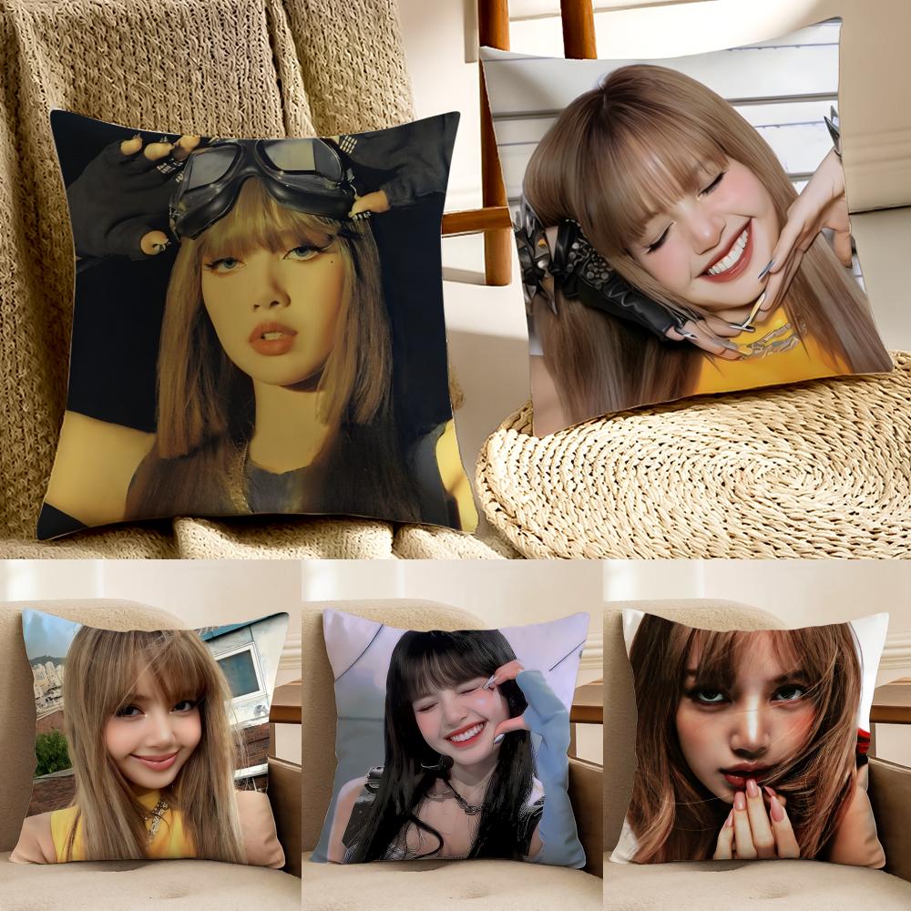 singer powerful LLLisa Cushion Cover Pillowcase Antidustmite living Room Sofa Decor Cushion Room