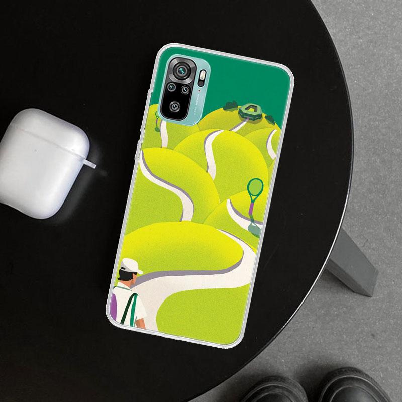 Спортивный чехол для телефона с рисунком в виде тенниса для Xiaomi Redmi Note 15 14 13 12 11 Pro Plus 14S 12S 11S 11T 11E 10S 10 Индивидуальные Fundas Redmi N