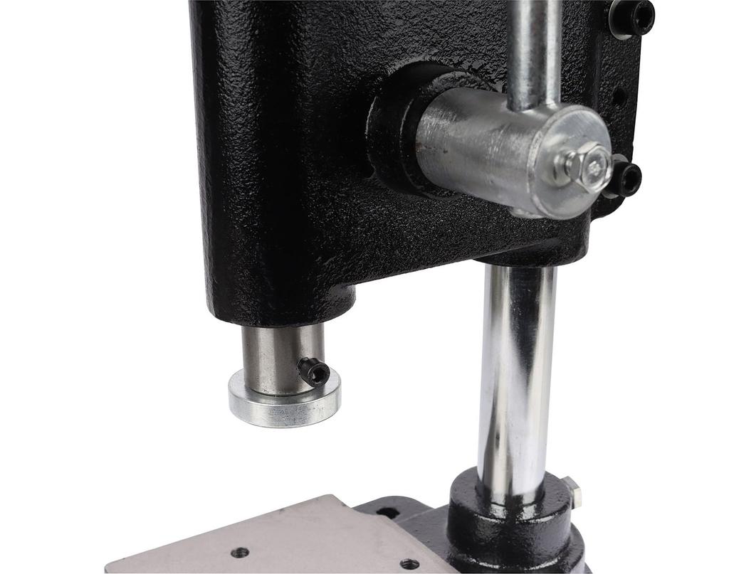 INTBUYING Hand Press Machine Pressure 320kg Leather Craft Drilling Machine Perforation Die Cutting with Steel Press Head 4.5cm