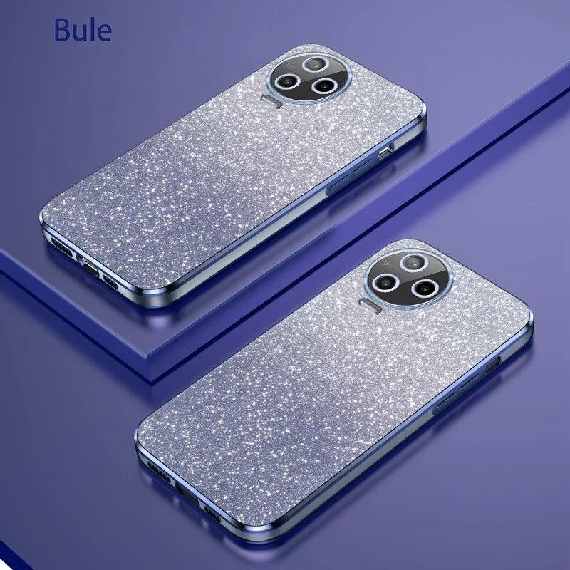 Роскошный чехол с градиентным блестящим покрытием для Infinix Note 12 Pro 20 30 Smart 8 7 Hot 30 30i Play Tecno Spark GO, силиконовая задняя крышка