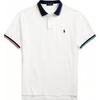 Polo Custom Slim Fit Рубашка-поло с цветовыми блоками и вышитым логотипом Мужские топы Белый MNPOKNI1N822152-100