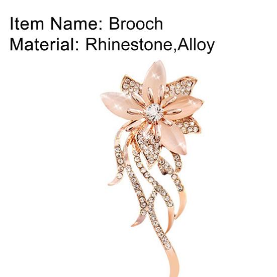Женская модная брошь-булавка с инкрустацией стразами в виде цветка для кардигана, шали, Декор, Подарок
