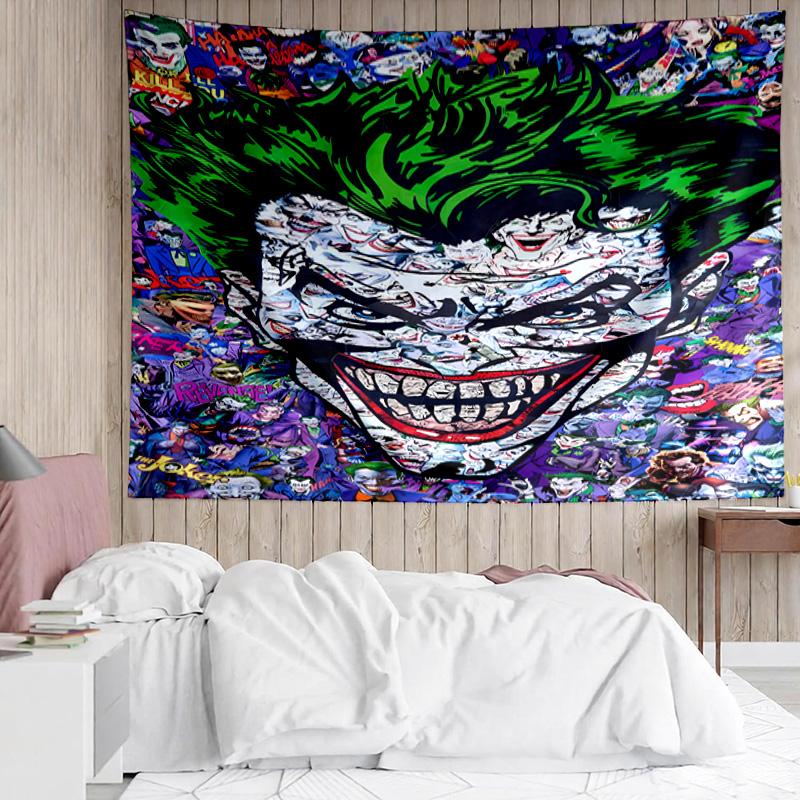 Joker Tapestry for Bedroom Aesthetic Classroom Tapestries Wall Hanging for Living Room Dorm Office,Ideal Creative Gift