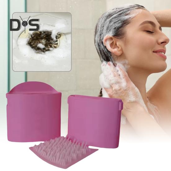 Настенный коллектор для волос, многоразовый коллектор для волос с присоской для ванной комнаты, душа, ванны, стены