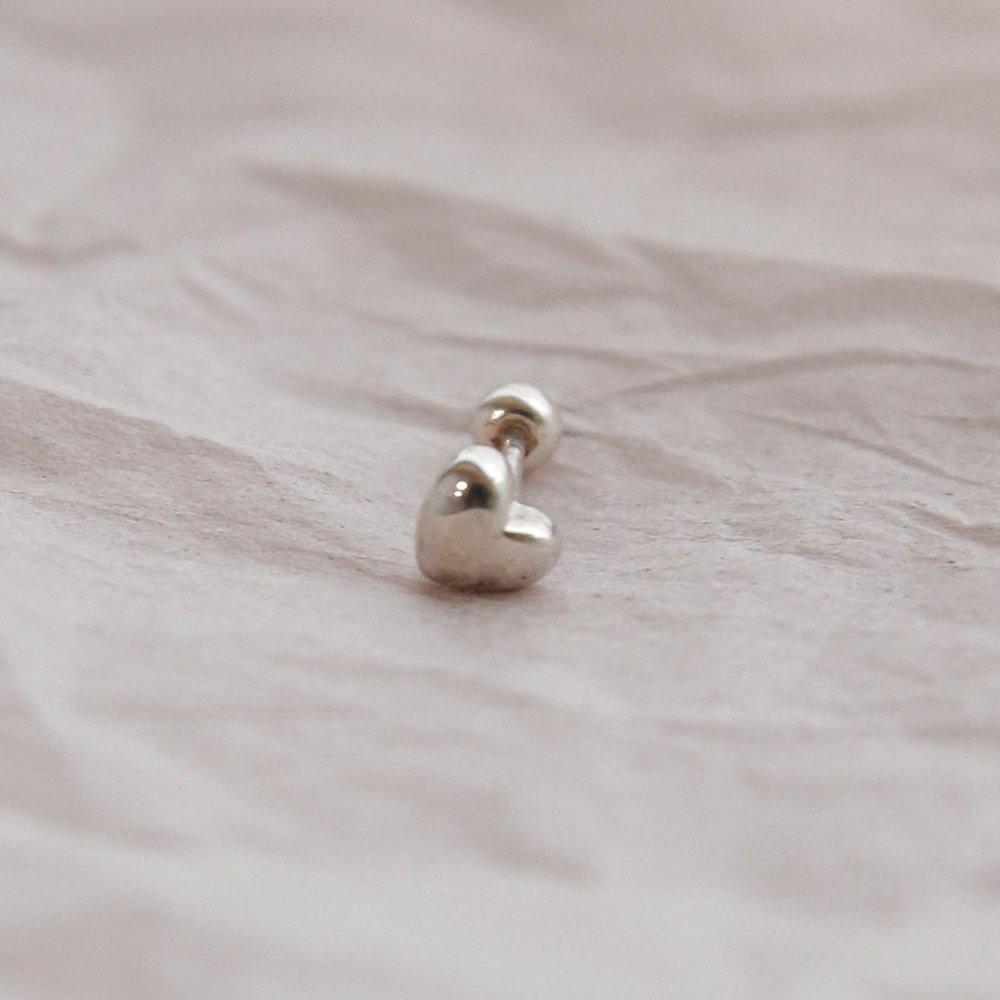J.Lauren Petite Мини Сердце Серебряный Пирсинг P0397