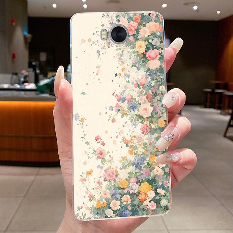 Phone Case For Huawei Y5 2017 / Y6 2017 / Honor Play 6 Funda Butterfly Bow Protective Casing Transparent Soft Silicone TPU Cover