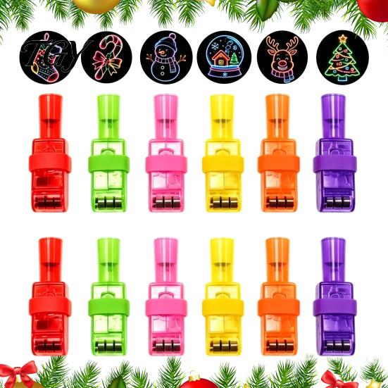 Role Play Props 12 Pcs Halloween Finger Projector Lights, Mini Colorful LED Projection Ring Set Pattern for Kids, Goodie Bag Stuffers, Party