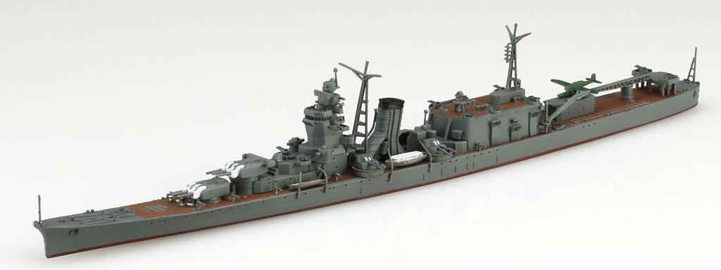 Aoshima Bunka Kyozaisha Waterline Series Japanese Navy Light Cruiser Oyodo Plastic Model 1/700 No.353
