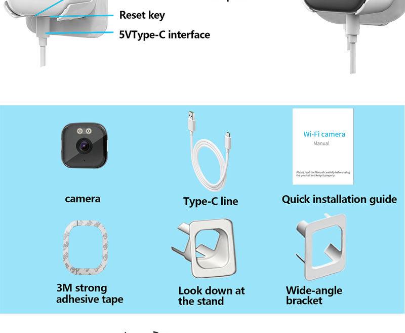 2K Dual-Band WiFi Window Camera with Starlight HD Monitoring