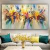 Abstract Colorful Canvas Painting Quadro Flower Posters and Prints Wall Art Pictures Cuadros Living Room Home Decor No Frame